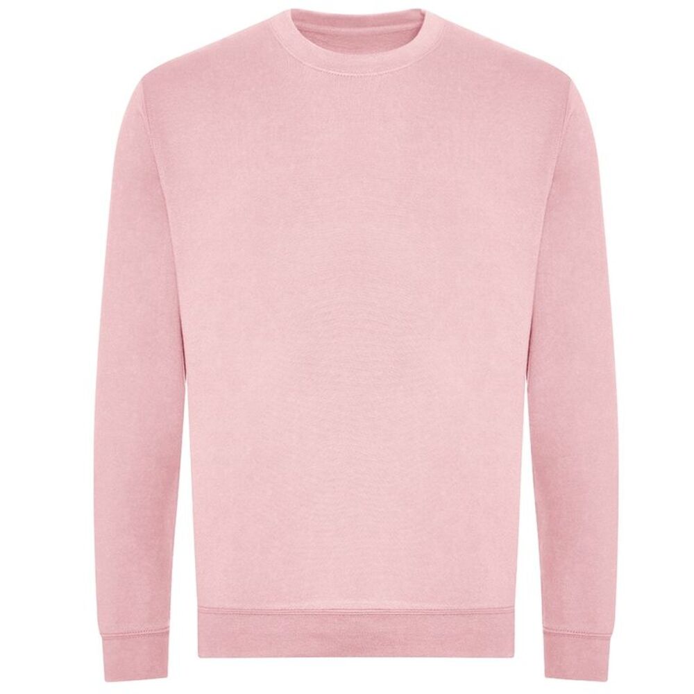 Awdis Mens Sweatshirt / Baby Pink